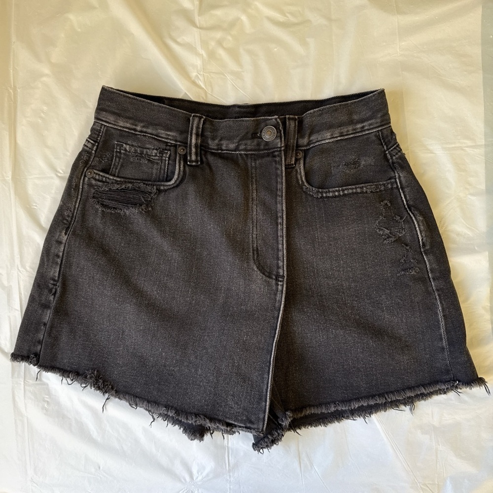 American Eagle Outfitters Black Denim Shorts